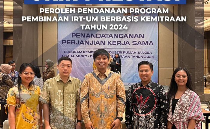 Penandatanganan Perjanjian Kerja Sama Program Pembinaan Industri Rumah Tangga dan Usaha Mikro (IRT-UM) Berbasis Kemitraan Tahun 2024