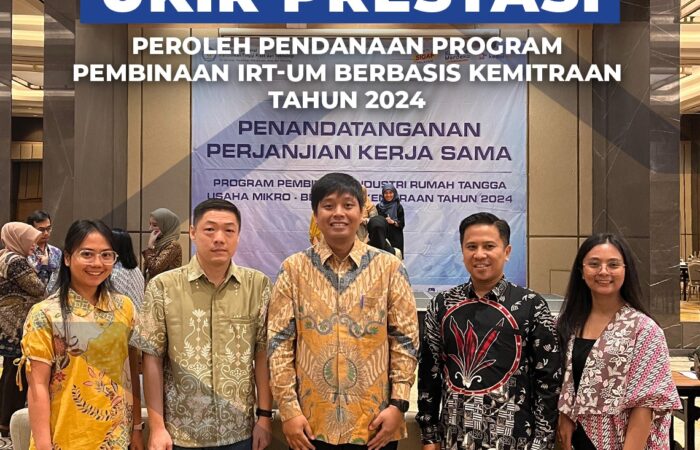 Penandatanganan Perjanjian Kerja Sama Program Pembinaan Industri Rumah Tangga dan Usaha Mikro (IRT-UM) Berbasis Kemitraan Tahun 2024